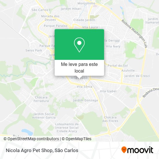 Nicola Agro Pet Shop mapa