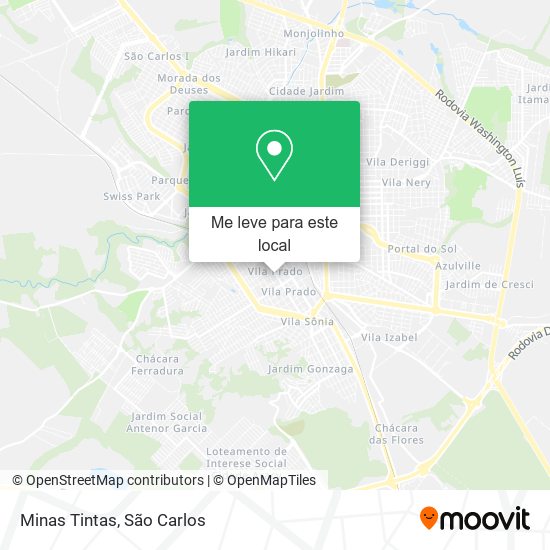 Minas Tintas mapa
