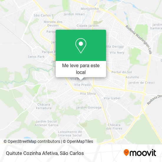 Quitute Cozinha Afetiva mapa