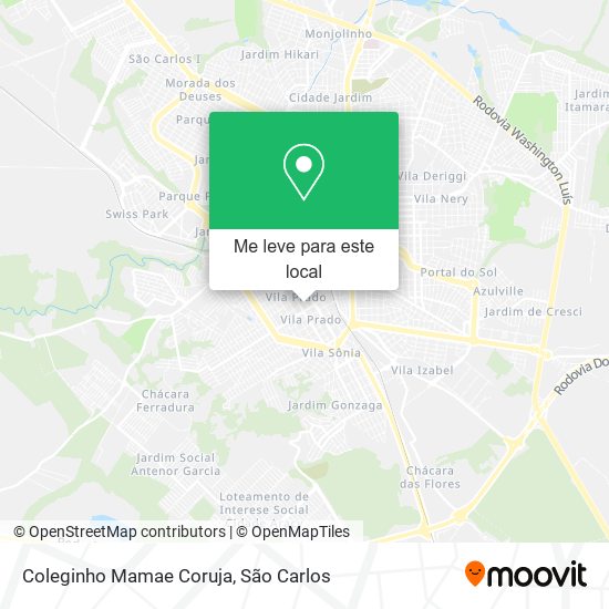 Coleginho Mamae Coruja mapa