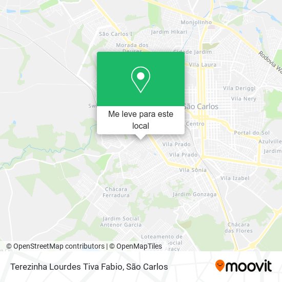 Terezinha Lourdes Tiva Fabio mapa