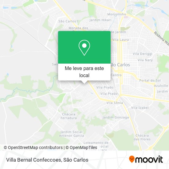 Villa Bernal Confeccoes mapa