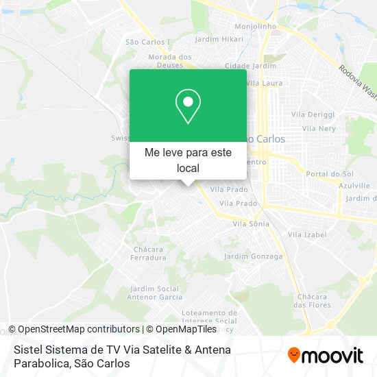Sistel Sistema de TV Via Satelite & Antena Parabolica mapa