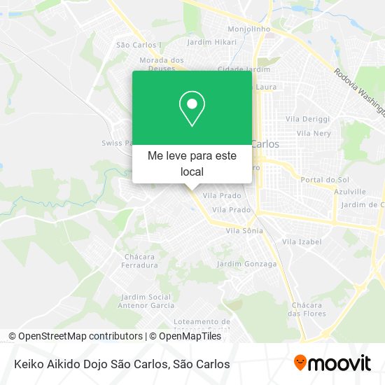Keiko Aikido Dojo São Carlos mapa