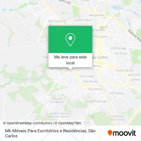 Mk Móveis Para Escritórios e Residências mapa