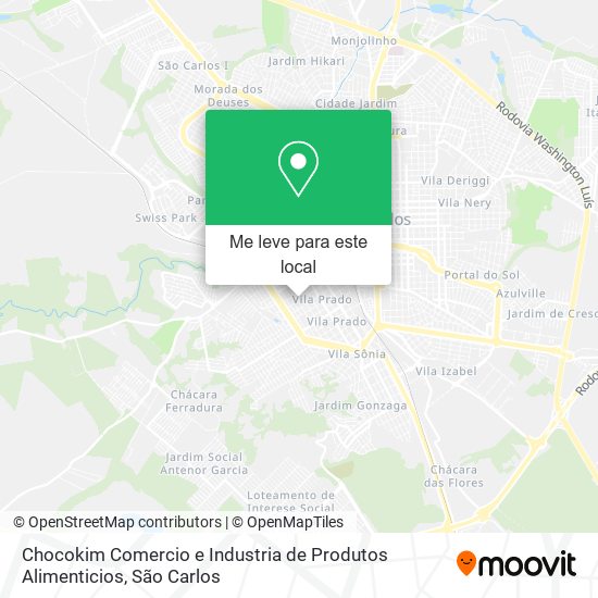 Chocokim Comercio e Industria de Produtos Alimenticios mapa