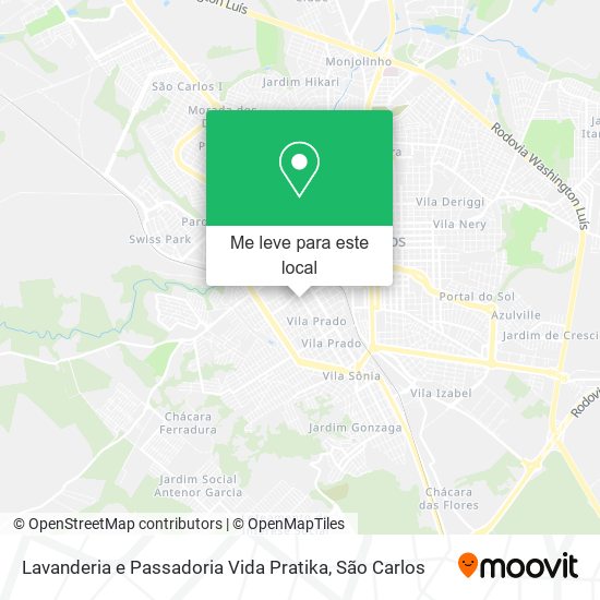 Lavanderia e Passadoria Vida Pratika mapa