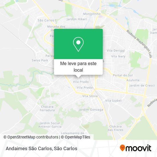 Andaimes São Carlos mapa