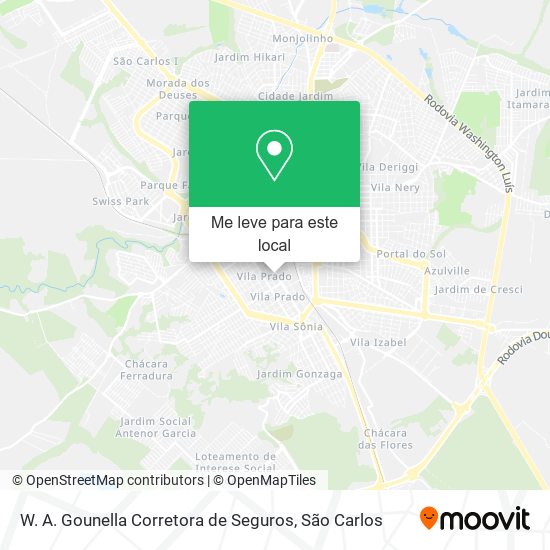 W. A. Gounella Corretora de Seguros mapa