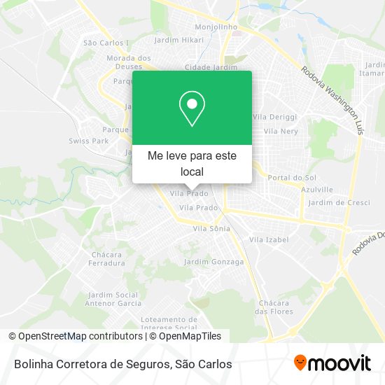 Bolinha Corretora de Seguros mapa