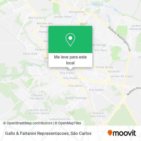 Gallo & Faitanini Representacoes mapa