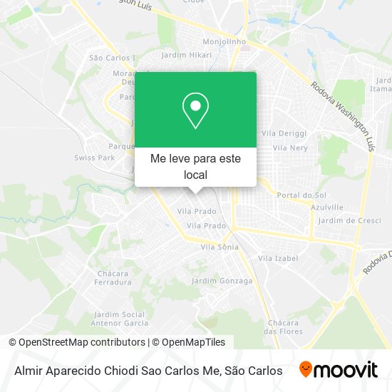 Almir Aparecido Chiodi Sao Carlos Me mapa