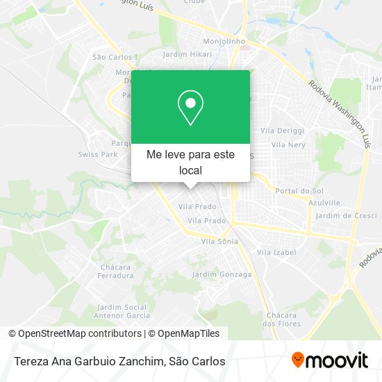 Tereza Ana Garbuio Zanchim mapa