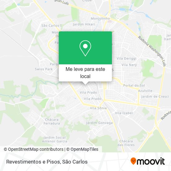 Revestimentos e Pisos mapa