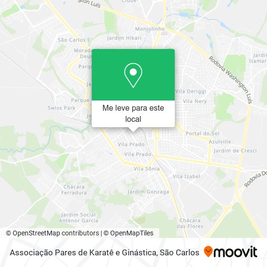 Associação Pares de Karatê e Ginástica mapa