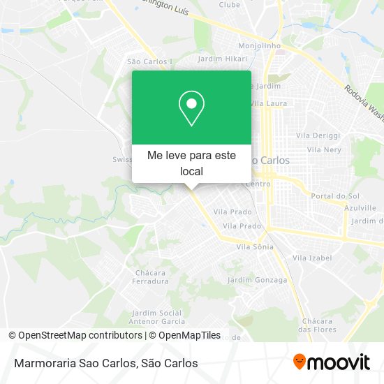 Marmoraria Sao Carlos mapa
