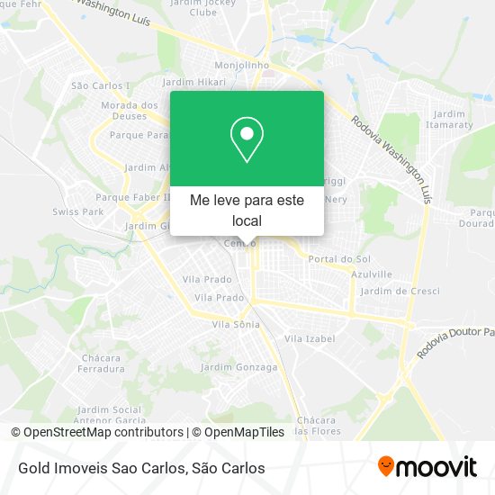 Gold Imoveis Sao Carlos mapa