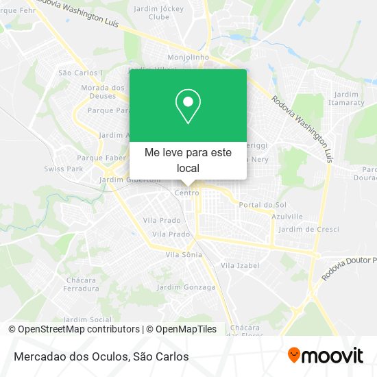Mercadao dos Oculos mapa