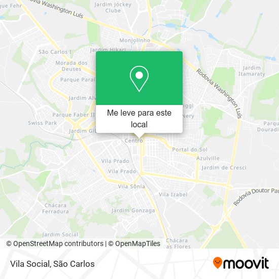 Vila Social mapa