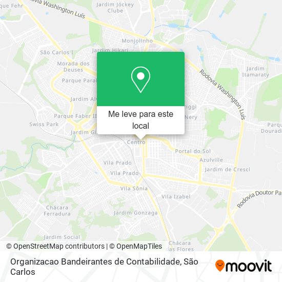 Organizacao Bandeirantes de Contabilidade mapa