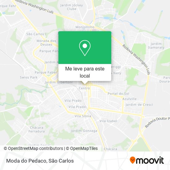 Moda do Pedaco mapa