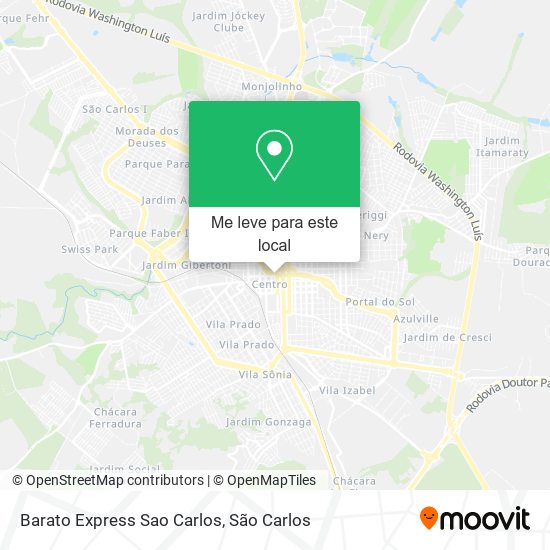 Barato Express Sao Carlos mapa