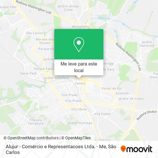Alujur - Comércio e Representacoes Ltda. - Me mapa