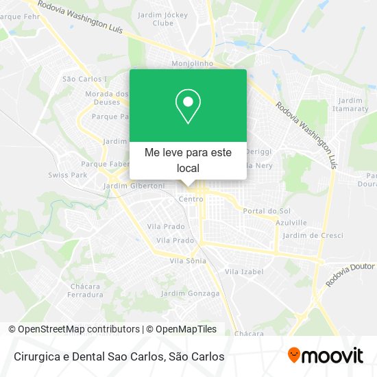 Cirurgica e Dental Sao Carlos mapa