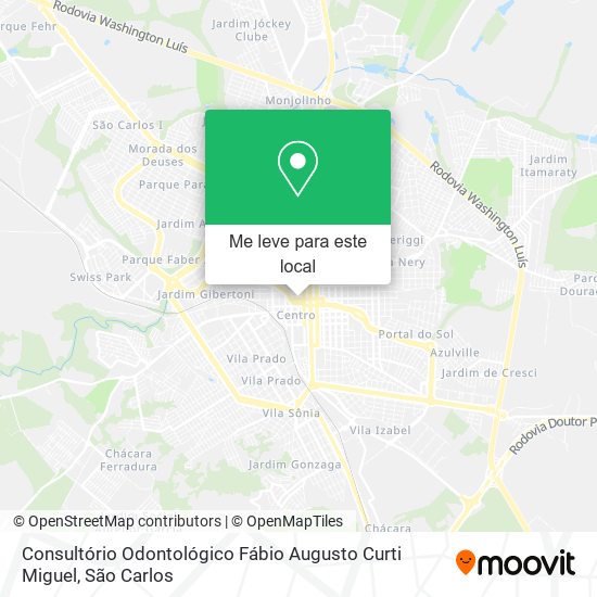 Consultório Odontológico Fábio Augusto Curti Miguel mapa