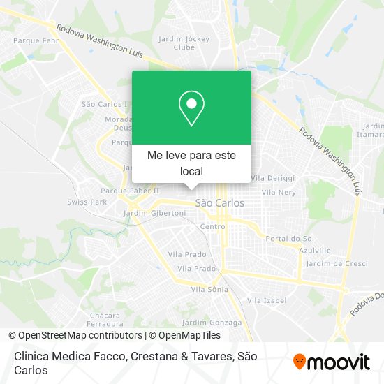 Clinica Medica Facco, Crestana & Tavares mapa