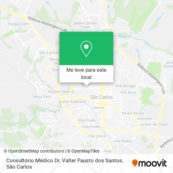 Consultório Médico Dr. Valter Fausto dos Santos mapa