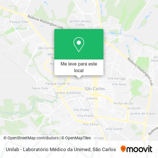 Unilab - Laboratório Médico da Unimed mapa