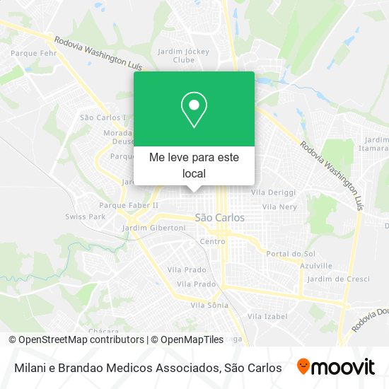 Milani e Brandao Medicos Associados mapa