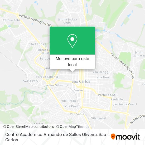 Centro Academico Armando de Salles Oliveira mapa