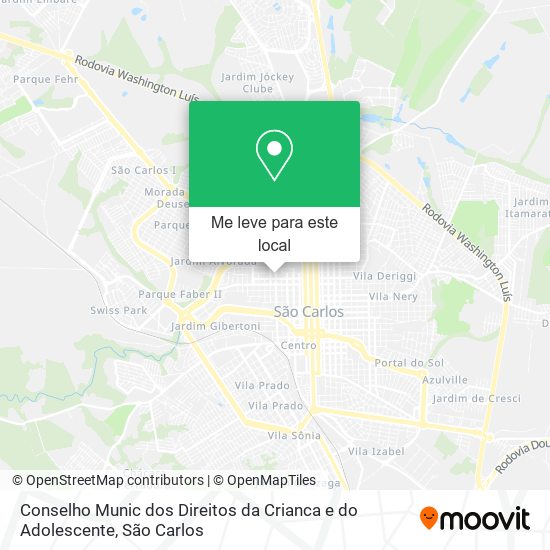 Conselho Munic dos Direitos da Crianca e do Adolescente mapa