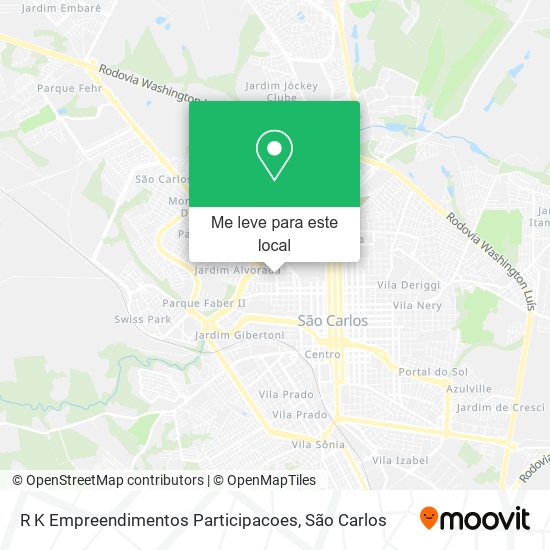 R K Empreendimentos Participacoes mapa