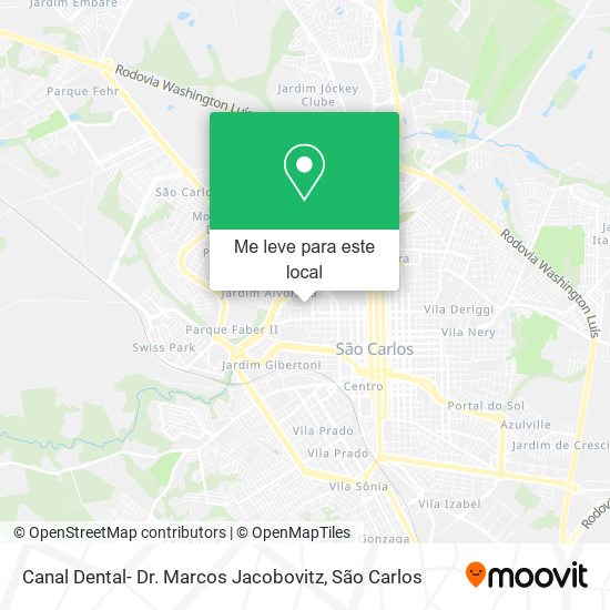 Canal Dental- Dr. Marcos Jacobovitz mapa