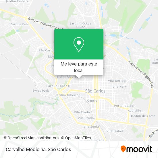 Carvalho Medicina mapa
