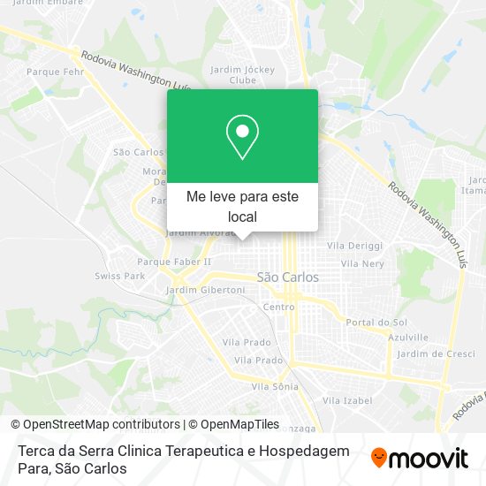 Terca da Serra Clinica Terapeutica e Hospedagem Para mapa
