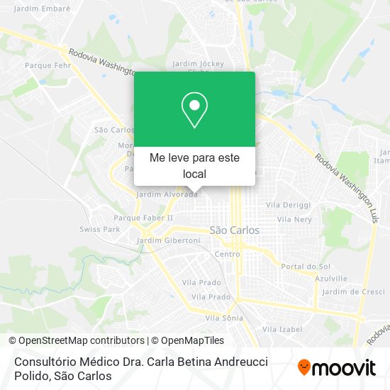 Consultório Médico Dra. Carla Betina Andreucci Polido mapa