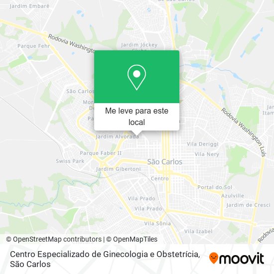 Centro Especializado de Ginecologia e Obstetrícia mapa