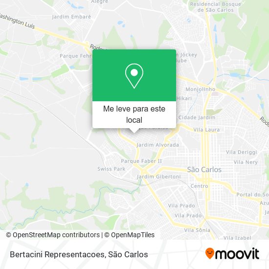 Bertacini Representacoes mapa