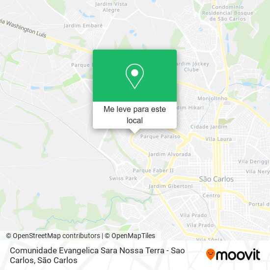 Comunidade Evangelica Sara Nossa Terra - Sao Carlos mapa