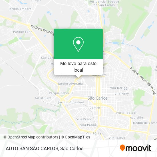 AUTO SAN SÃO CARLOS mapa