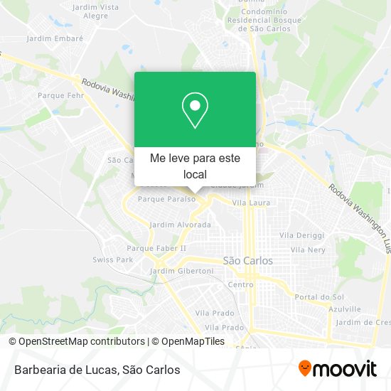 Barbearia de Lucas mapa