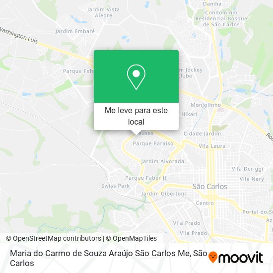 Maria do Carmo de Souza Araújo São Carlos Me mapa