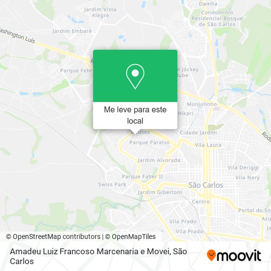 Amadeu Luiz Francoso Marcenaria e Movei mapa