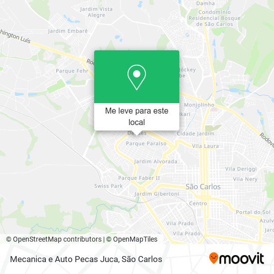 Mecanica e Auto Pecas Juca mapa