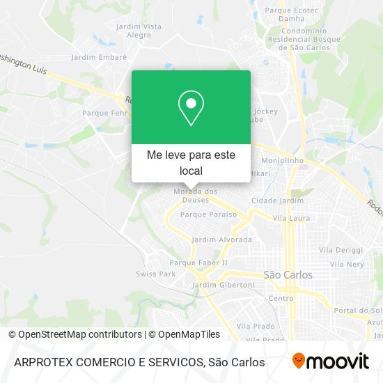 ARPROTEX COMERCIO E SERVICOS mapa