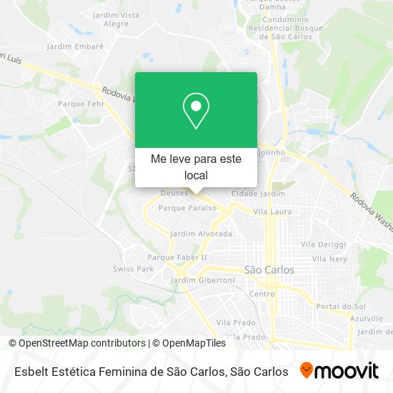 Esbelt Estética Feminina de São Carlos mapa